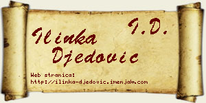 Ilinka Đedović vizit kartica